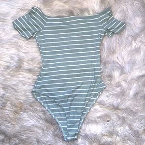 Charlotte Russe Striped Bodysuit